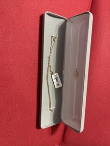 14K vergoldet 18" Halskette in grauer Halskette Box - Bild 1 von 6