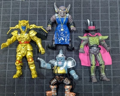 Lote 4 1993 Bandain Power Rangers Evil Space Aliens figuras de ação espadas faltando - Imagem 1 de 4