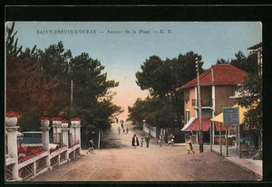 AK Saint-Brèvin-L ́Ocèan, Avenue de la Plage - Bild 1 von 2