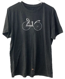 216 Cleveland OH Cycling Bicycle T-Shirt, Unbranded, Men's Large, Gray White - Picture 1 of 6