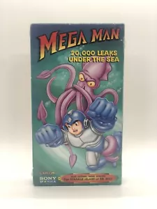 Mega Man: 20,000 Leaks Under The Sea VHS Tape Factory Sealed IGS VGA Beckett - Picture 1 of 6