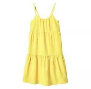 Mondetta Youth Dress, Sundress, Moisture Wicking, Yellow, Girls Medium 10/12 NEW - Picture 1 of 6