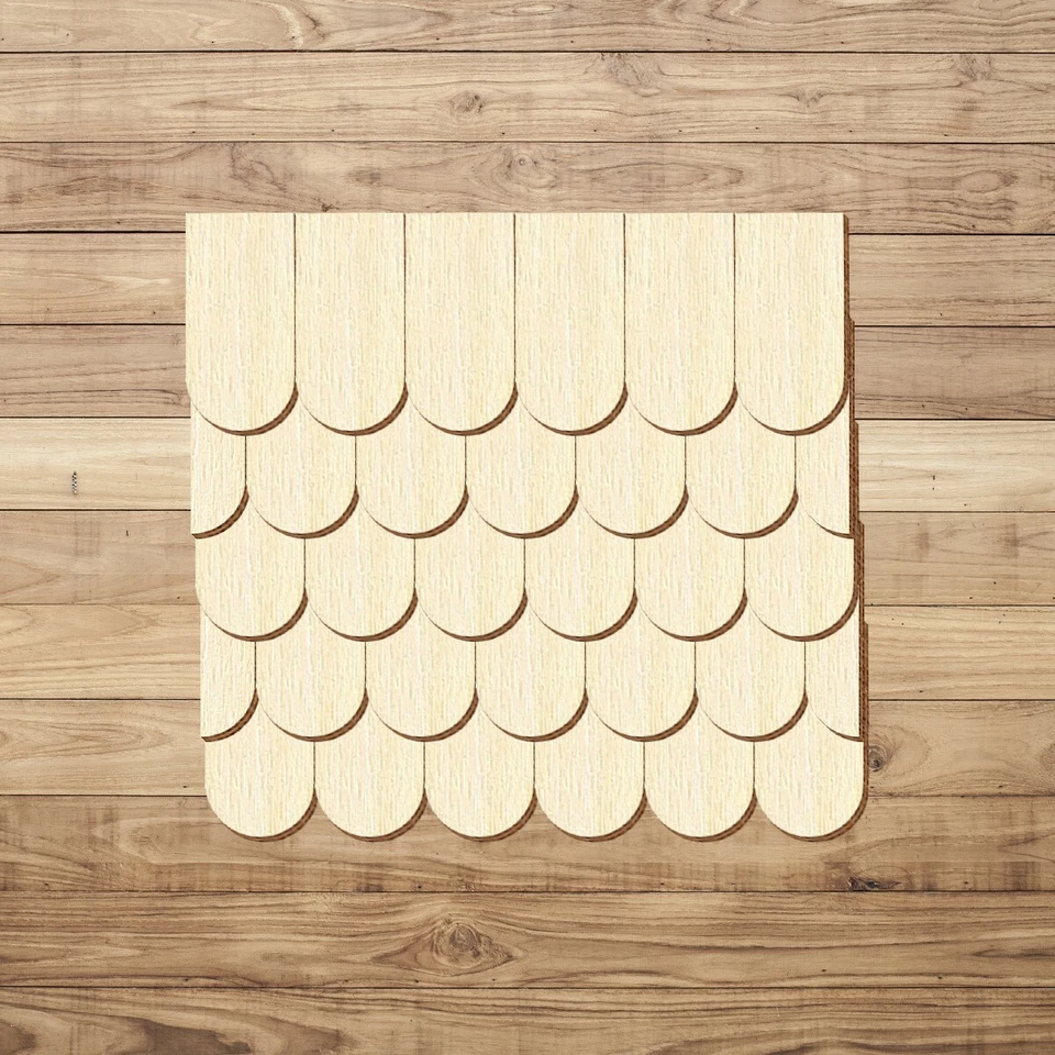 Sperrholz Schindeln - halbrund - Biberschwanz - Größen- und Mengenauswahl - Bild 1 von 1