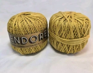 2 cables Splendore 100 % algodón peinado mercerizado seis capas Italia bronceado dorado - Imagen 1 de 8