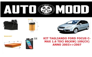 KIT TAGLIANDO - FORD FOCUS C-MAX 80(KW) 109(CV) DAL 2003 AL 2007 - Foto 1 di 5