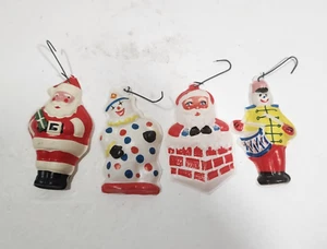 Vintage Vacuform Christmas Ornaments Molded Thin Plastic 1960s Mid Century Mod - Picture 1 of 13
