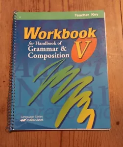 Abeka Vocabulary Spelling Poetry V TEACHER KEY For Student Workbook 2003 - Imagen 1 de 9