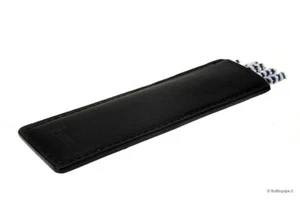 Bürstenhalter aus handgenähtem Leder - schwarz - Bild 1 von 2