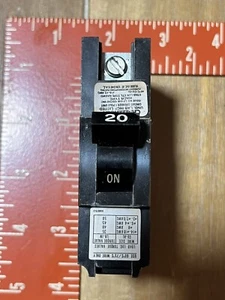 Federal Pacific FPE Stab-Lok Breaker 1 Pole 20 Amp 120V Thick - Picture 1 of 5