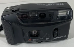 Olympus TRIP AF Super 35mm Black Camera For Parts Or Repair - Vintage - - Picture 1 of 7