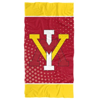 Toalla de playa/toalla de baño del Instituto Militar de Virginia, puntos radiales de 30"x60" Foto 1 de 4