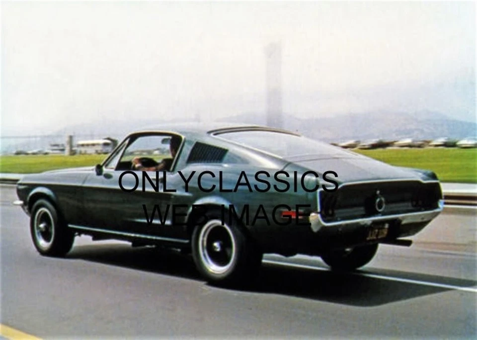 Bullitt Steve McQueen 1968 Ford Mustang Street Chase foto de 5x7 San Francisco CA Foto 1 de 1