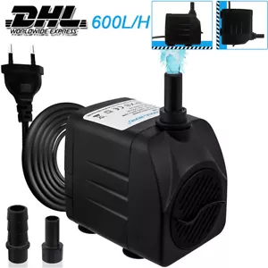 12V Wasserpumpe 10W 600l/h Teichpumpe Gartenteichpumpe Wasser Pumpe Tauchpumpe - Bild 1 von 15