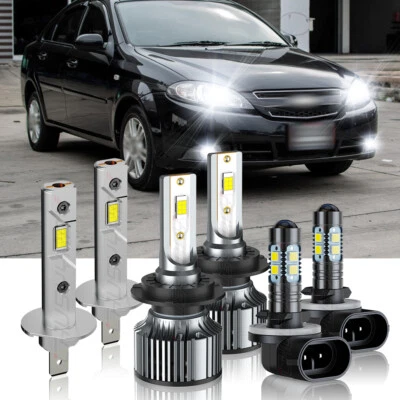 Para For Chevrolet Optra 2005-2010 6000K LED faro Hola bajo haz niebla bombillas - Image 1 of 4