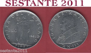 V30 VATICANO VATICAN CITY GIOVANNI XXIII 100 LIRE 1961 KM 64.2 SPL++ / XF++ - Imagen 1 de 1