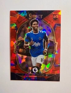 Amadou Onana /MF Everton RC | 2022-23 Terrace Red Cracked Ice Rookie Card #36 - Picture 1 of 7