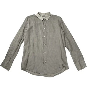 2000s Robert Geller New York Striped Button Up Shirt size Medium 50 - Picture 1 of 9