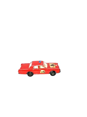 Lesney #59 Matchbox 1975 Mercury Fire Chief Car Superfast Series Vintage Inglaterra Foto 1 de 4