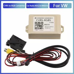 Telecamera di backup auto convertitore CVBS a RGB per RCD/RNS510 Auto Tools adattatore NUOVO - Foto 1 di 6