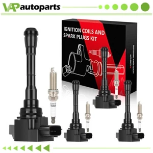 4 For 2014 Nissan Juke 1.6L L4 Ignition Coil & Spark Plug - Picture 1 of 8