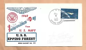 U.S.S EPPING FOREST INDEPENDENCE DAY JUL 4,1962 BECK MWB NO 290 NAVAL(64 MADE) - Picture 1 of 1