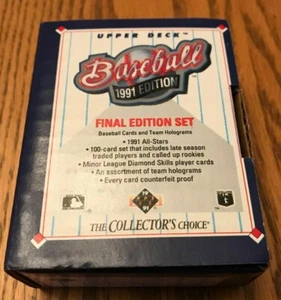 Upper Deck Baseball 1991 Final Edition Set 100 Cards MLB Pedro Martinez RC - Foto 1 di 2