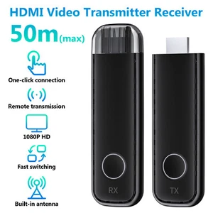 Wireless 5Ghz WiFi Dongle Video Transmitter Receiver HDMI Extender DVD PC To TV - Picture 1 of 20