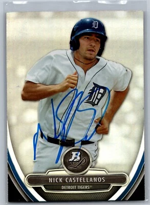2013 Bowman Platinum #BPP15 Nick Castellanos Signed/AUTO Detroit Tigers - Image 1 of 2