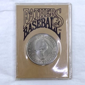 Fathers of Baseball Albert Spalding 1992 $5 Coin in Display w/ COA - Picture 1 of 3
