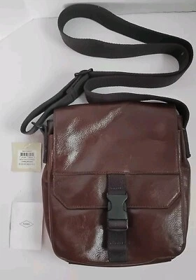 Bolso Bandolera Fossil Weston Courier SBG1289201 Marrón Oscuro Nuevo con Etiquetas Foto 1 de 4