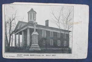 1907 Berryville Virginia Court House Postkarte - Bild 1 von 2