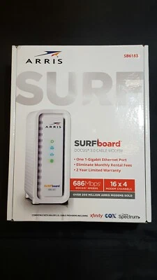 Surfboard Arris DOCSIS 3.O Cable Modem New Unopened Box  - Image 1 of 4