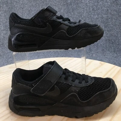 Nike Shoes Youth 2.5 Air Max SYSTM Sneaker Black Mesh Comfort Low Top DQ0285-004 - Image 1 of 4