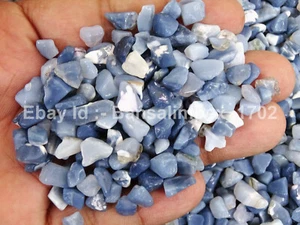 200 cts cristalli opale blu naturale chip pietra preziosa sciolta 4-6 mm - Foto 1 di 4