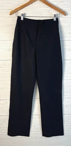 ETCETERA Pantalones de Vestir Negros Para Mujer 2 Pierna Ancha CLÁSICO Rayas Pantalón de Carrera NUEVO - Imagen 1 de 8