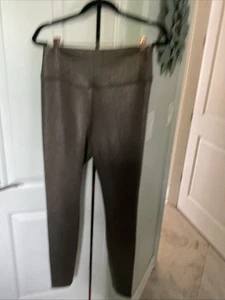 White House Black Market Runway Leggings Size 8  Silver Sparkled  Pull On size 8 - Picture 1 of 6