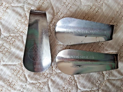 3 ZAPATOS DE METAL VINTAGE ~ PARAGON SHOE CO ~ JC PENNEY ~ MONTGOMERY WARD Foto 1 de 4