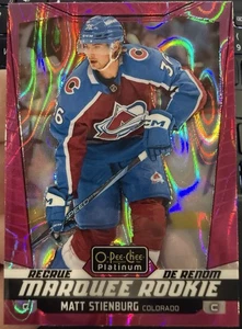 2024-25 O-Pee-Chee Platinum Matt Stienburg Marquee Rookie Pink Magma OPC #288 - Picture 1 of 2