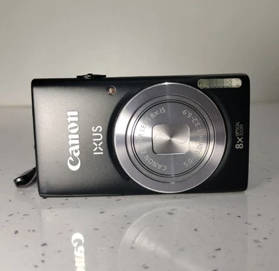 Canon IXUS 132 Digital Camera 8x Optical Zoom HD Lens Black *UNTESTED FAULTY* - Image 1 of 4