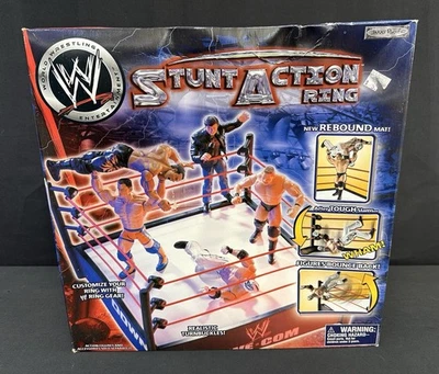 RARE Jakks Pacific 2002 WWE Stunt Action Ring W99001 TNN RAW SMACK DOWN! SEALED - Image 1 of 4