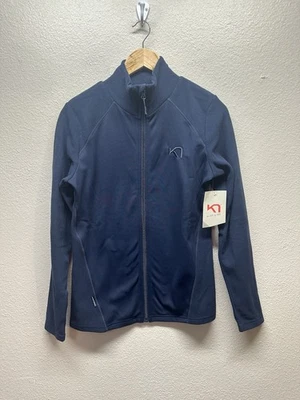 Chaqueta polar para mujer Kari Traa azul real cremallera completa nueva con etiquetas talla pequeña esquí al aire libre Foto 1 de 4