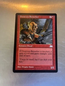 Dwarven Berserker Weatherlight Vintage Magic Cards LP Condition COMBINE SHIPPING - Picture 1 of 1