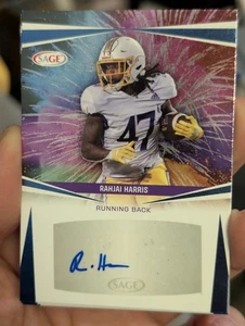 2025 SAGE Rahjai Harris Autograph Rookie Card RC #A-RH4 ECU Pirates Running Back - Picture 1 of 2