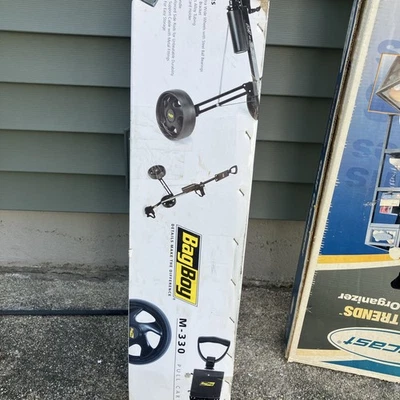 New Bag Boy Golf Pull Cart M-330 Extra Wide 9 1/2" Wheels - Image 1 of 4