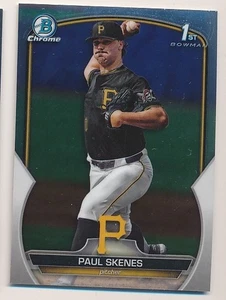 PAUL SKENES 2023 BOWMAN CHROME #BDC-14 PITTSBURGH PIRATES BASEBALL MINT - Bild 1 von 2