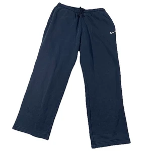 Pantalones deportivos Nike Swoosh talla XL negros calce recto cordón O2 - Imagen 1 de 6