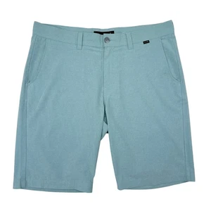 Travis Mathew Shorts Mens Size 34 Blue Performance Stretch Hybrid Golf Casual - Picture 1 of 7