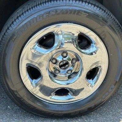 Chrome Skin Cover Overlay SET FOR 2007-2011 Honda CR-V CRV LX 17" Steel Wheels — 第 1/4 张图片