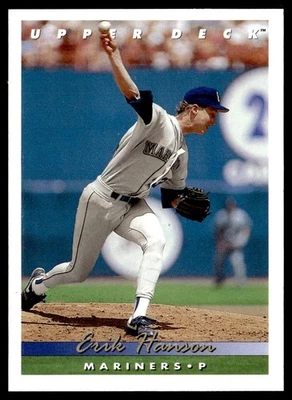 1993 Upper Deck Erik Hanson Seattle Mariners #338 - Image 1 of 2