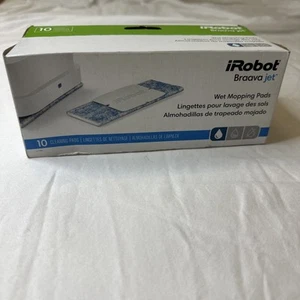 iRobot BRAAVA JET ALMOHADILLAS PARA FREGONA HÚMEDAS ~ Paquete de 10 almohadillas exfoliantes de algodón NUEVAS - Imagen 1 de 6